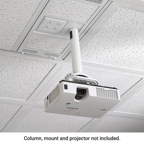 1 X 2 Above Suspended Ceiling Storage Box With Column Drop