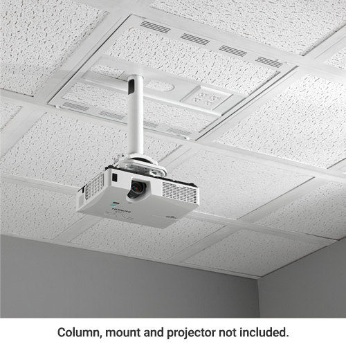 2 X Above Suspended Ceiling Storage Box With Column Drop Legrand Av - Mounting A Projector To Drop Ceiling