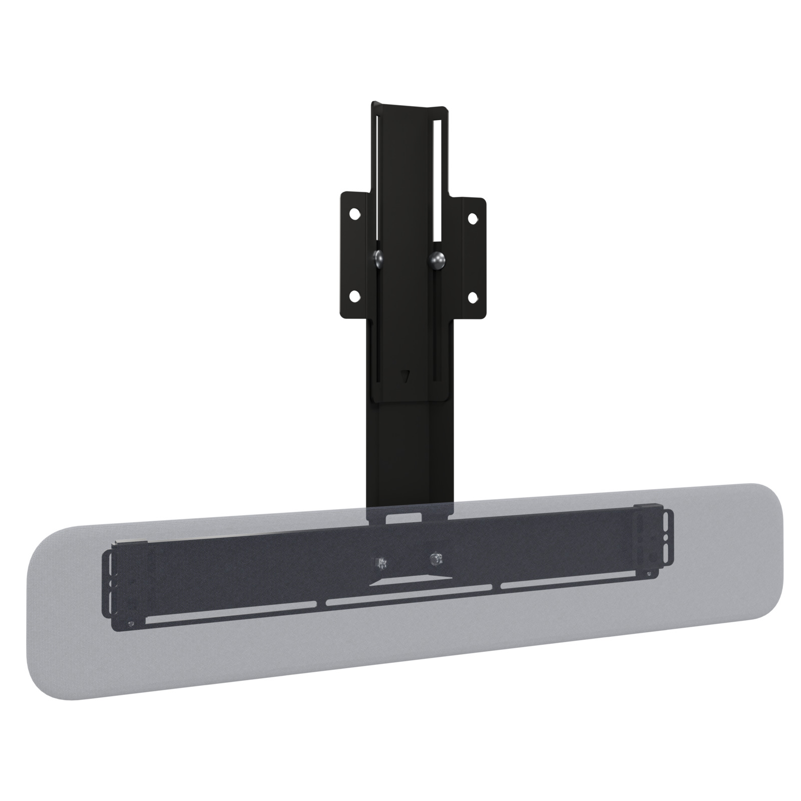 Black Voyager Cart Audio Bar Accessory with Ghosted Speaker