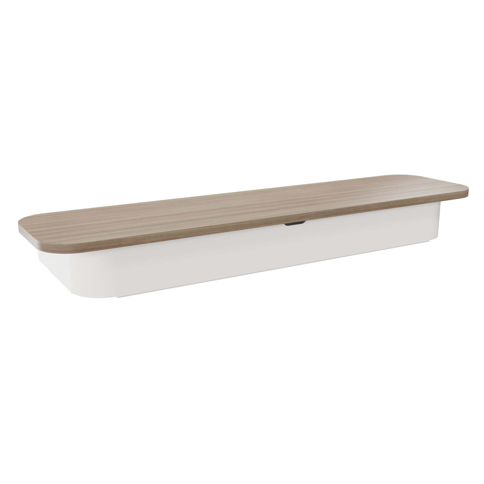 White Voyager Closed Cart Shelf Accessory