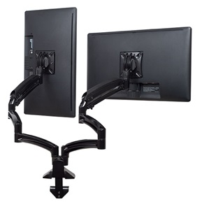 Kontour™ K1D Dual Monitor Dynamic Desk Mount, Extended Reach