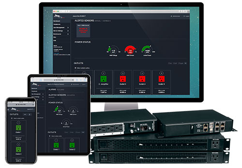 RackLink user interface across multiple devices