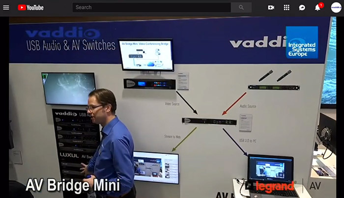 Screen capture of a live stream from ISE