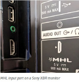 MHL port