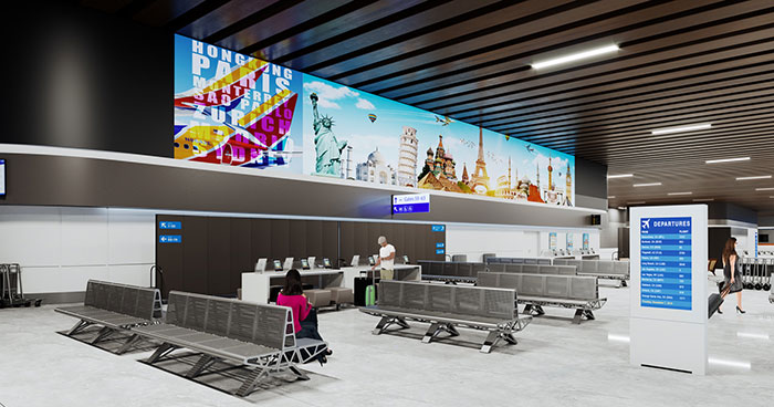 airport digital signage