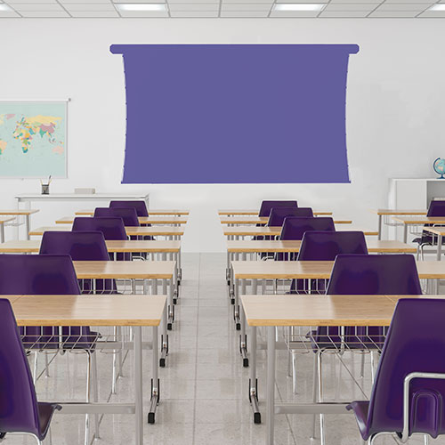 Classroom with projection