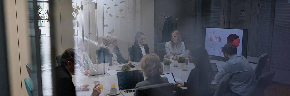 Conference room for video conferencing