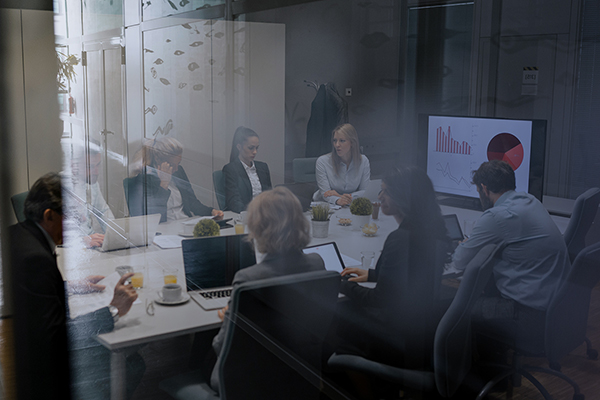 Conference room for video conferencing