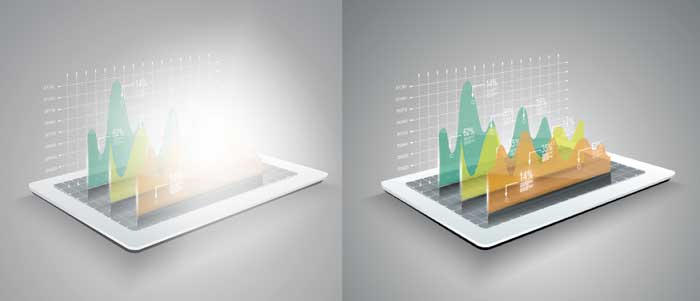Demonstration of how a hotspot can create difficult viewing.