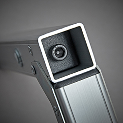 Detail picture of corner on fast fold screen