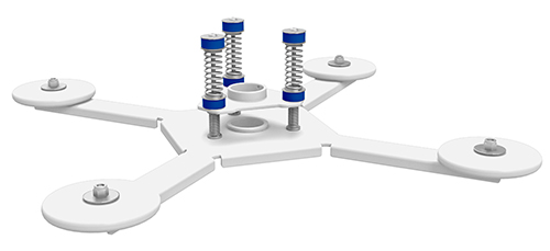 White vibration isolator for projectors