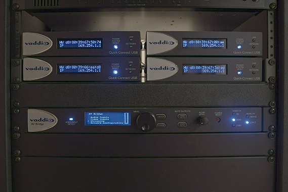 GW Law AV Rack with Vaddio equipment