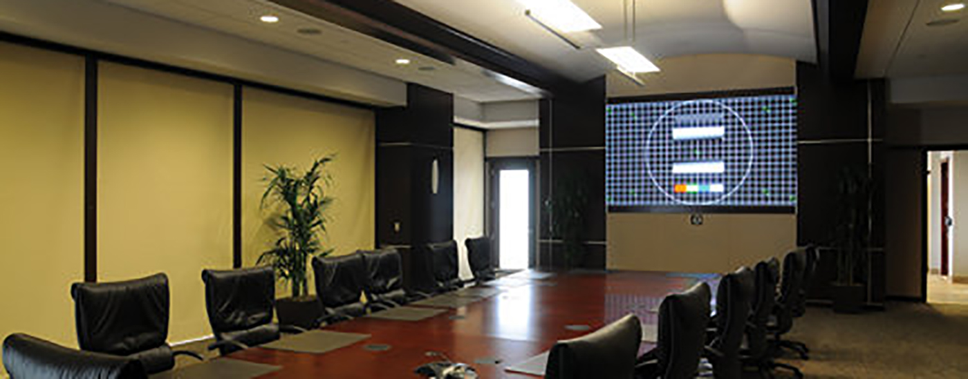 Conference room with camera