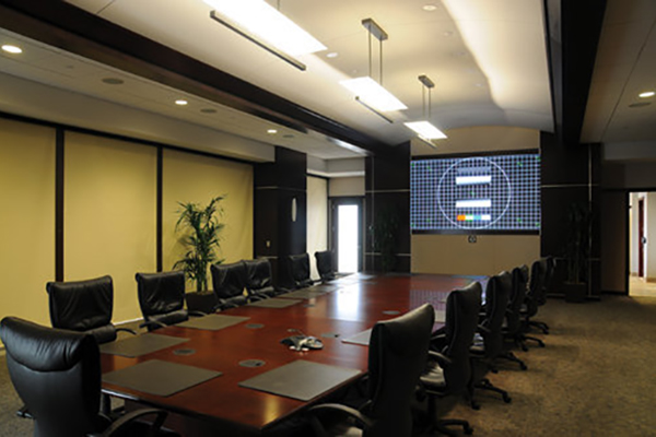 Conference room with camera