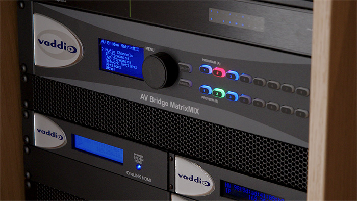 Close up of the Vaddio MatrixMIX.