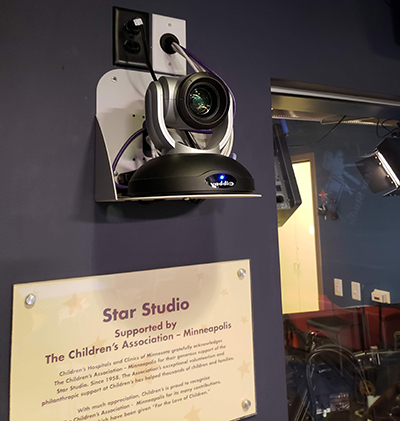 Star Studio Main Camera on wall