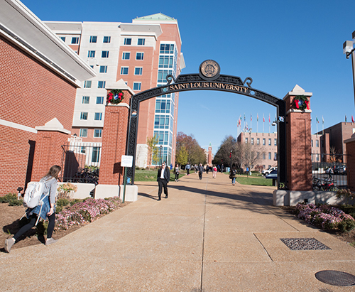 Campus with sign