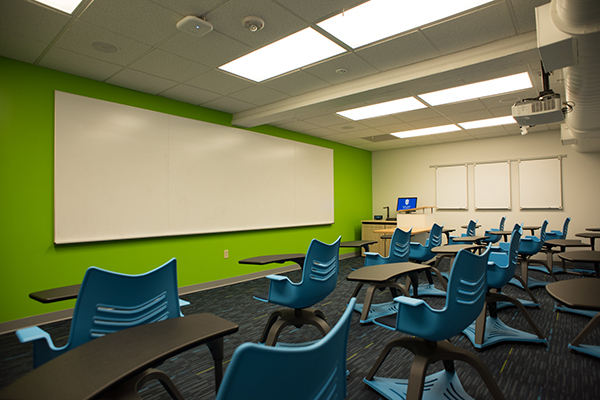 Classroom with Idea Screen.