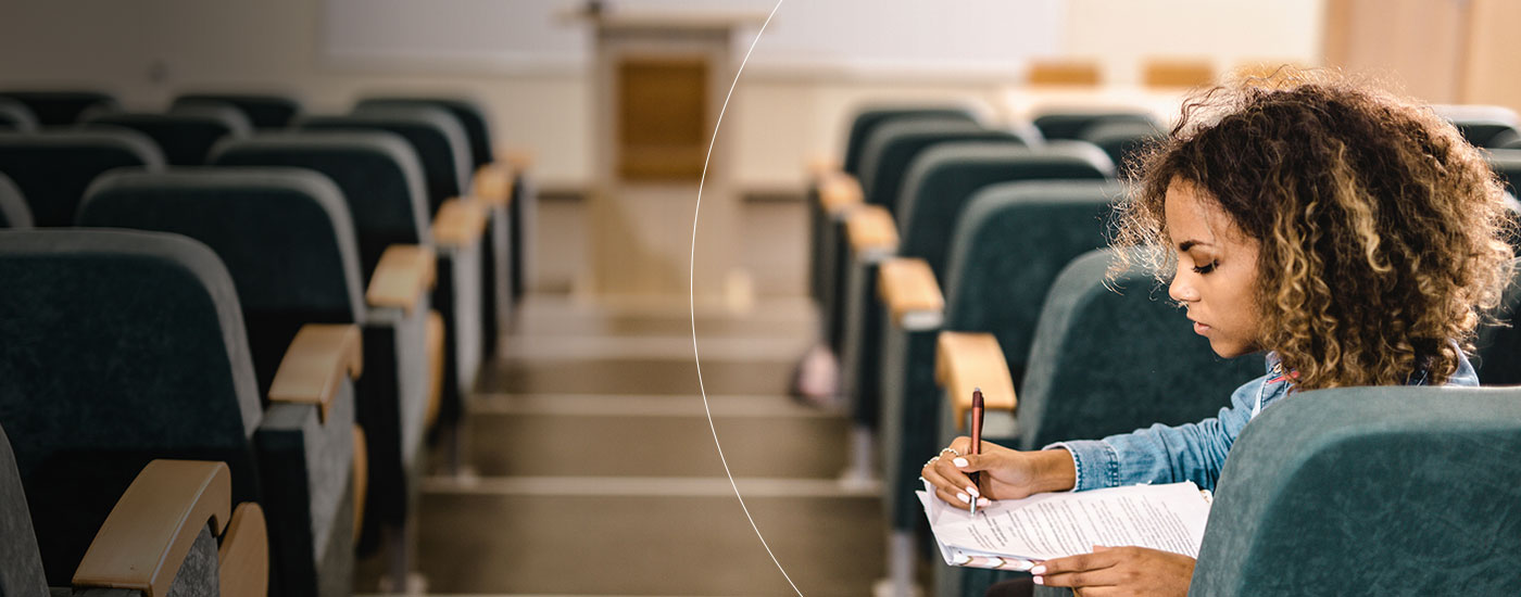 Large-scale spaces like cafeterias, gymnasiums and auditoriums can support a whole range of programming like lecture capture and livestreaming virtual classes. 