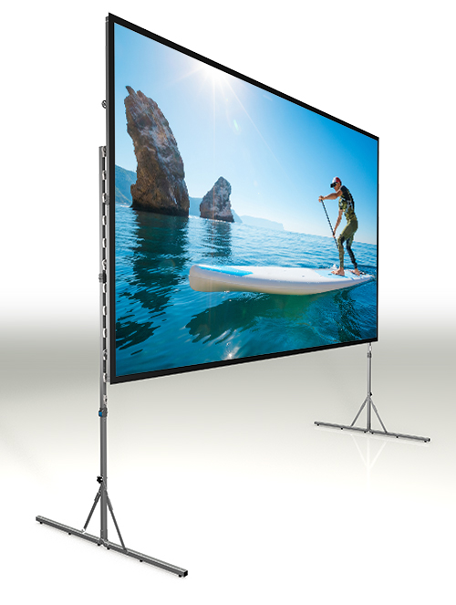 Portable rental and staging projection screens