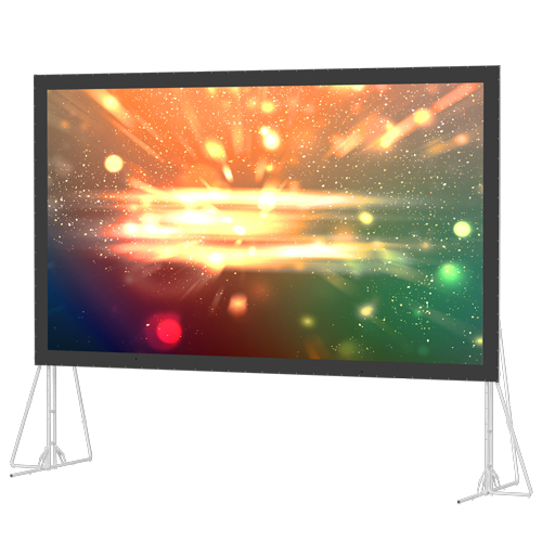 Portable rental and staging projection screens
