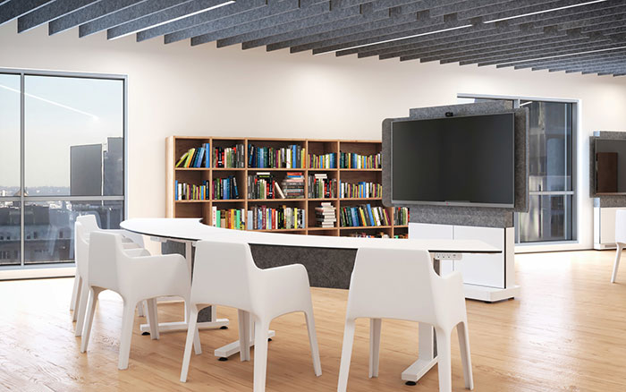 The Forum Collaboration Suite with Arc Table in a Library.