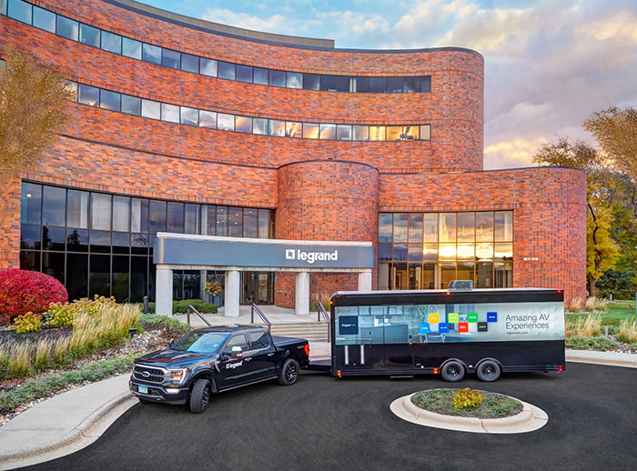 Commercial AV solutions for corporate, education on a trailer.