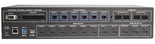 Back of AV Bridge MatrixMIX Multipurpose AV Switcher