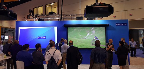 Parallax screens on display at InfoComm