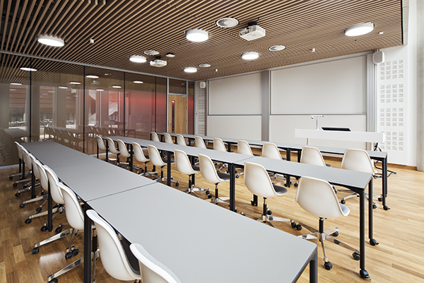 Classroom with projectors