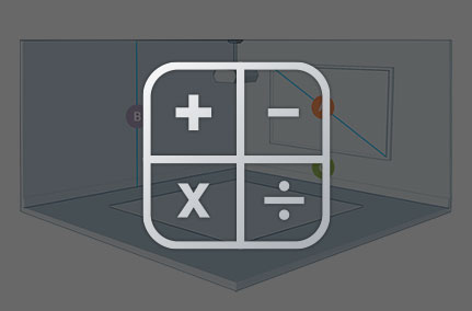 Screen Surface Selection Calculator Icon on an Image