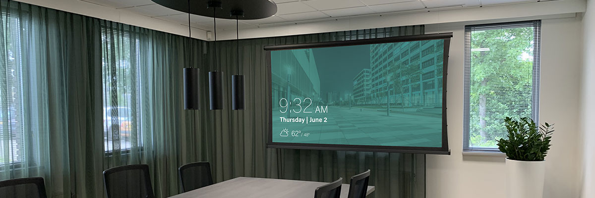 Image of a boardroom with Legrand AV Products