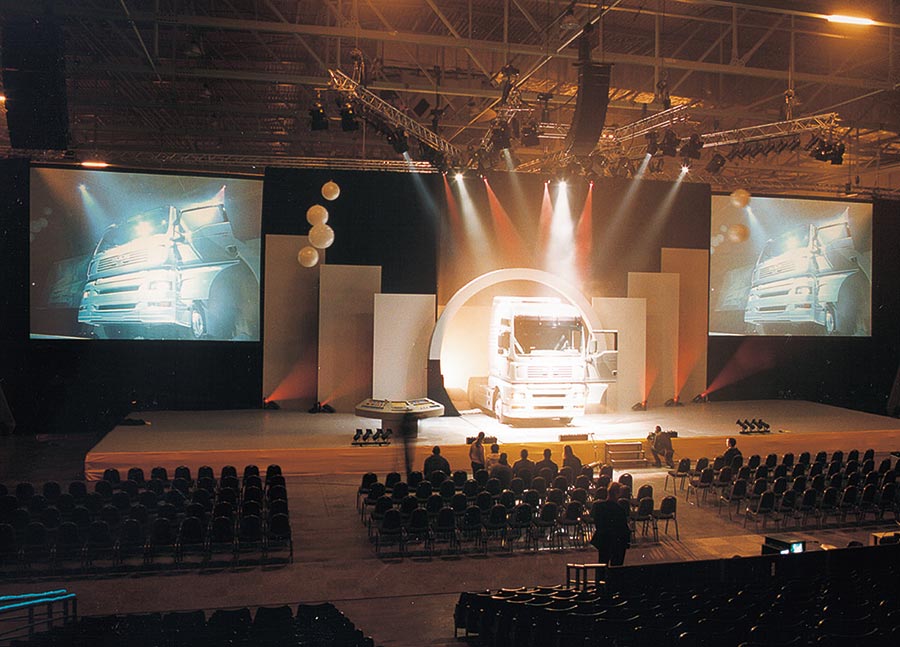Live event production using Da-Lite Fast-Fold Deluxe