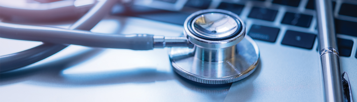 Healthcare care and camera banner.
