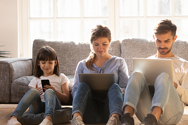 Residential networking landing page banner.