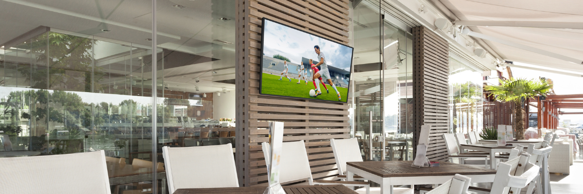 Mounted Digital Signage in Resimercial Space
