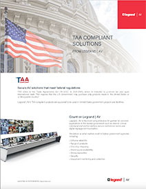 TAA Compliant AV Solutions 